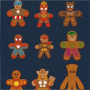 New with tags: Marvel gingerbread superheroes holiday Christmas shirt
